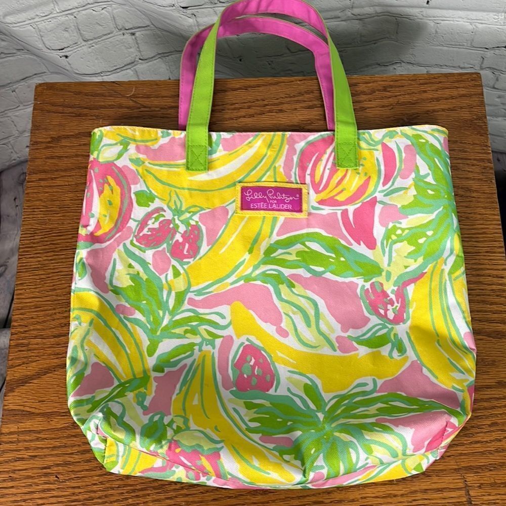Lilly Pulitzer for Estée Lauder tote bag